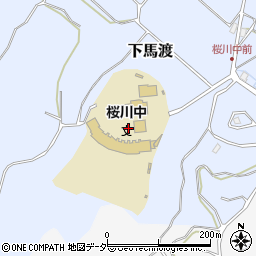 稲敷市立桜川中学校周辺の地図