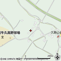 茨城県牛久市久野町1238周辺の地図