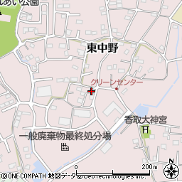 埼玉県春日部市東中野843周辺の地図