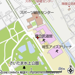 県立武道館周辺の地図