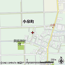 福井県鯖江市小泉町周辺の地図