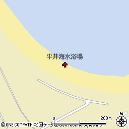 平井海水浴場周辺の地図