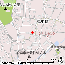 埼玉県春日部市東中野816周辺の地図