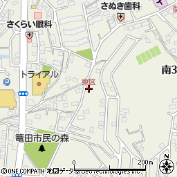 東区周辺の地図