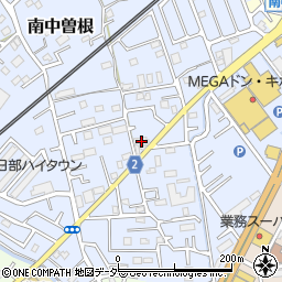 埼玉県春日部市南中曽根702周辺の地図