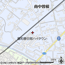 埼玉県春日部市南中曽根454周辺の地図