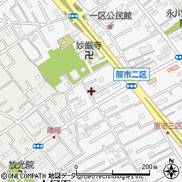 埼玉県上尾市原市1013-2周辺の地図
