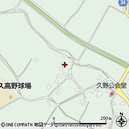 茨城県牛久市久野町1234周辺の地図