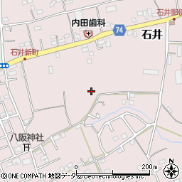 埼玉県坂戸市石井周辺の地図