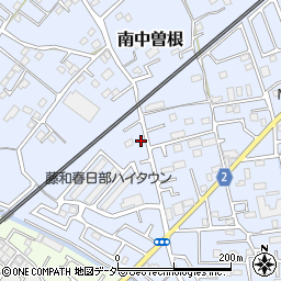 埼玉県春日部市南中曽根466周辺の地図