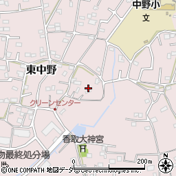 埼玉県春日部市東中野725周辺の地図
