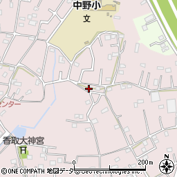 埼玉県春日部市東中野433周辺の地図