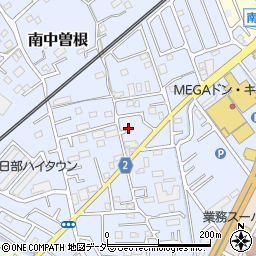 埼玉県春日部市南中曽根703周辺の地図