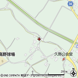 茨城県牛久市久野町3321周辺の地図