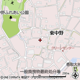 埼玉県春日部市東中野812周辺の地図