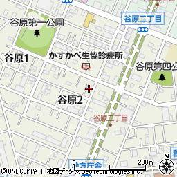 埼玉県春日部市谷原周辺の地図