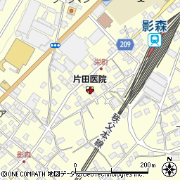 片田医院周辺の地図