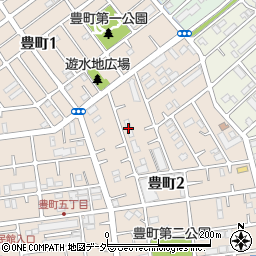 埼玉県警察春日部袋耕地待機宿舎周辺の地図
