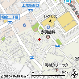ローソン上尾谷津観音前店周辺の地図