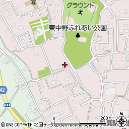 埼玉県春日部市東中野1100周辺の地図