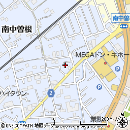 埼玉県春日部市南中曽根709周辺の地図