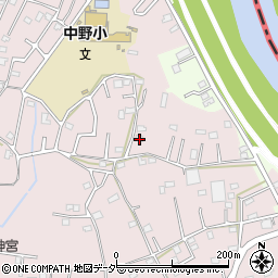 埼玉県春日部市東中野554周辺の地図