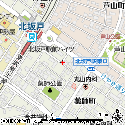 北坂戸駅東口自転車駐車場周辺の地図