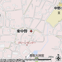 埼玉県春日部市東中野802周辺の地図