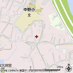 埼玉県春日部市東中野557周辺の地図