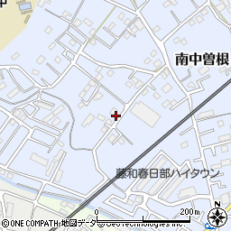 埼玉県春日部市南中曽根512周辺の地図