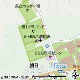 朝日総合運動場周辺の地図
