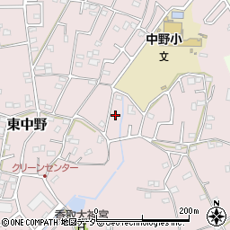 埼玉県春日部市東中野696周辺の地図