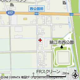 山田眼装石田工場周辺の地図