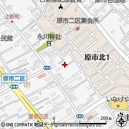 埼玉県上尾市原市2179周辺の地図