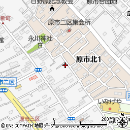 埼玉県上尾市原市2190周辺の地図