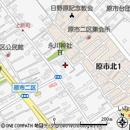 埼玉県上尾市原市2165-3周辺の地図