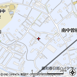 埼玉県春日部市南中曽根周辺の地図