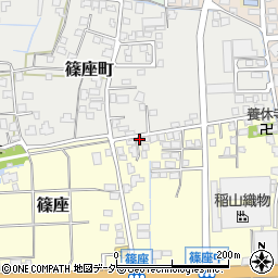 福井県大野市篠座周辺の地図