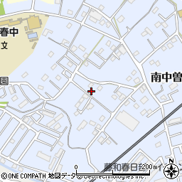 埼玉県春日部市南中曽根534周辺の地図