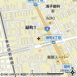 カギの救急車１１０番２４春日部緑町店周辺の地図