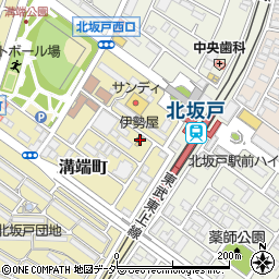 伊勢屋坂戸店周辺の地図