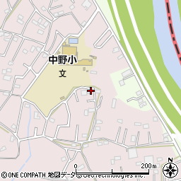 埼玉県春日部市東中野581周辺の地図