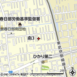 埼玉県春日部市南3丁目13周辺の地図