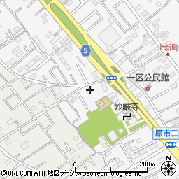 埼玉県上尾市原市995周辺の地図
