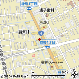 日産プリンス埼玉春日部緑町店周辺の地図