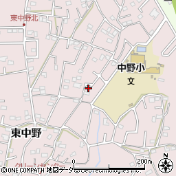 埼玉県春日部市東中野694周辺の地図