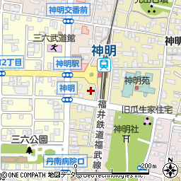 ＪＡ福井県神明周辺の地図