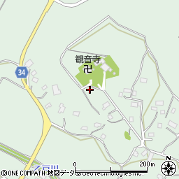茨城県牛久市久野町周辺の地図