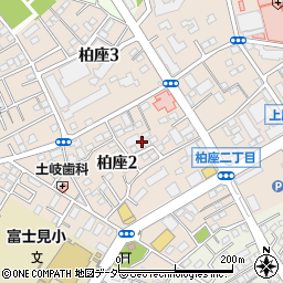 埼玉県上尾市柏座周辺の地図