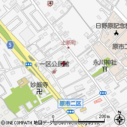埼玉県上尾市原市1136周辺の地図